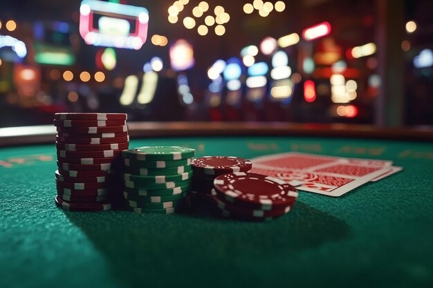 Live casino table with multi-camera feed and live dealer